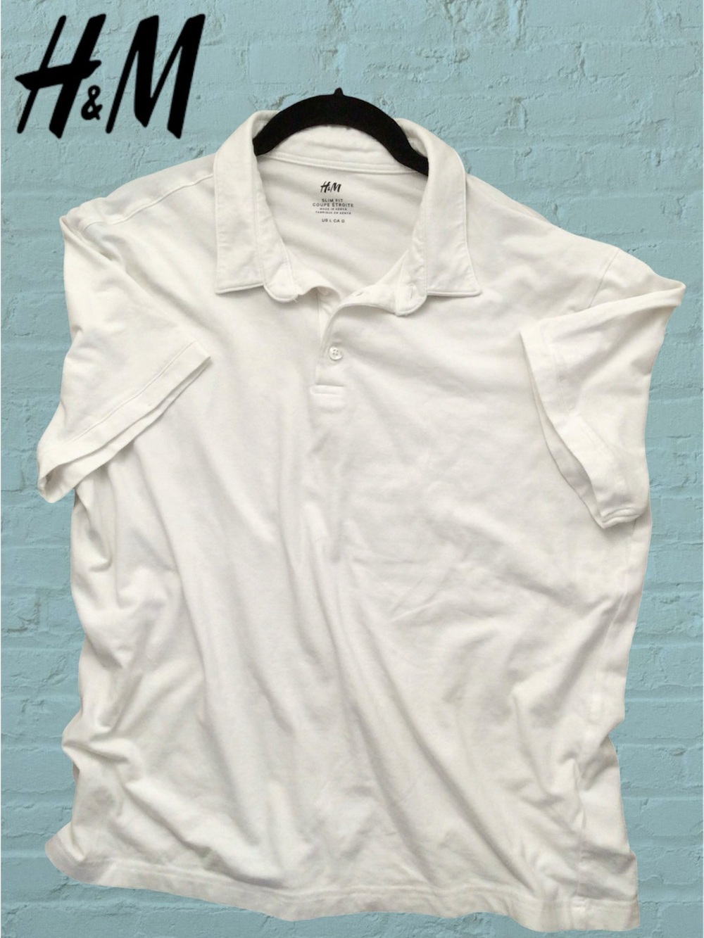 🌺H&M White Short Sleeve Polo Top